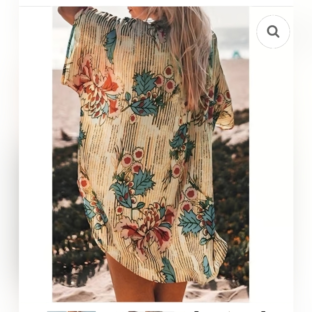 5/25$ Cupshe Multicolor Floral Kimono